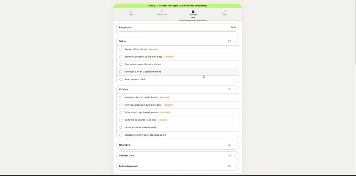 App ménage Node