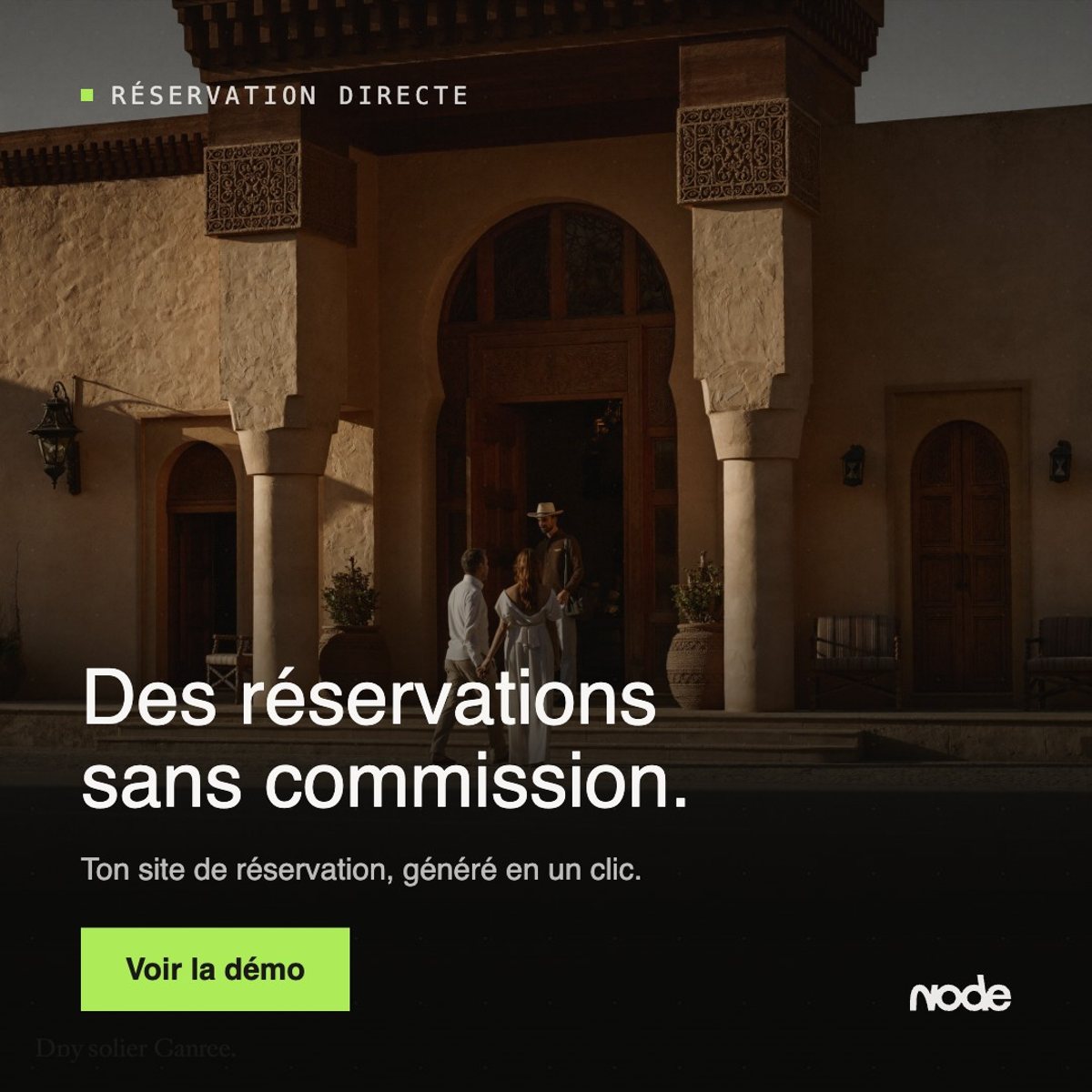 Statique — Des réservations sans commission